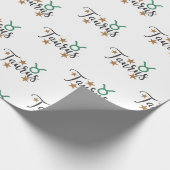 Stier Sterren Teken Inpakpapier Witte Achtergrond (Hoek)