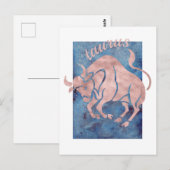 Stier Sterrenbeeld Ansichtkaart Briefkaart (Voorkant / Achterkant)