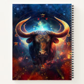 Stier Sterrenbeeld Aquarelontwerp Notitieboek (Achterkant)
