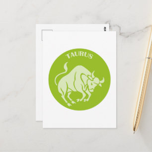 Stier, Sterrenbeeld, Horoscoop, Astrologie Briefkaart