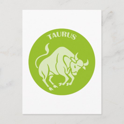 Stier, Sterrenbeeld, Horoscoop, Astrologie Briefkaart (Voorkant)