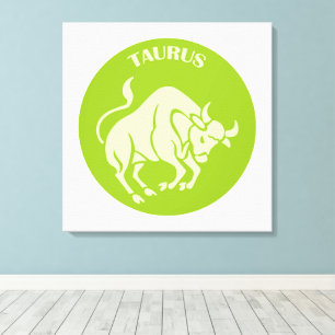 Stier, Sterrenbeeld, Horoscoop, Astrologie Canvas Afdruk