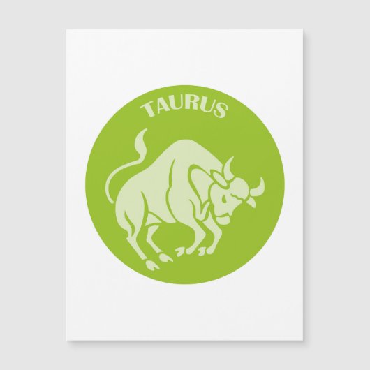Stier, Sterrenbeeld, Horoscoop, Astrologie Magnetische Uitnodiging (Voorkant)