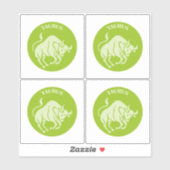 Stier, Sterrenbeeld, Horoscoop, Astrologie Sticker (Vel)