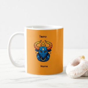 Stier Sterrenbeeld - Minimalistische Gouden Hemels Koffiemok
