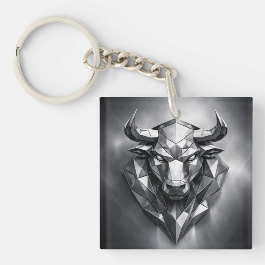 stier sterrenbeeld sleutelhanger (Voorkant)