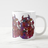 Stier Sterrenbeeld Verjaardag Grote Koffiekop (Rechts)