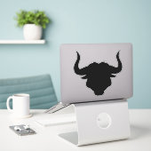 Stier Sticker (Laptop op bureau)