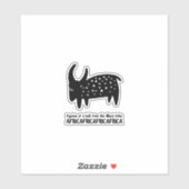 Stier Sticker (Vel)