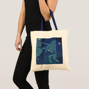 Stier Stier Constellatie Vintage Zodiac Astrologie Tote Bag