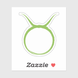 STIER Stier Groen Astrologie April Mei Sterrenbeel Sticker