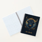 Stier Stier School Notebook Toro Taurus Dierenriem Notitieboek (Binnen)