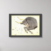 Stier Stier,  sterrenbeeld Urania's Mirror Canvas Afdruk (Voorkant)