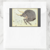 Stier Stier,  sterrenbeeld Urania's Mirror Rechthoekige Sticker (Tas)