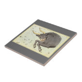 Stier Stier,  sterrenbeeld Urania's Mirror Tegeltje (Zijkant)
