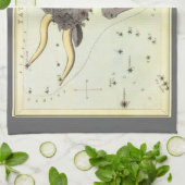 Stier Stier,  sterrenbeeld Urania's Mirror Theedoek (Gevouwen)