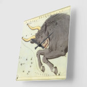 Stier Stier,  sterrenbeeld Urania's Mirror Vierkante Klok (Hoek)