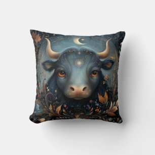 Stier Stier Zodiac Astrologie Hemellich Verjaardag Kussen