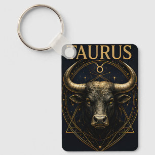 Stier Stier Zodiac Celestiaal Astrologie Symbool Sleutelhanger