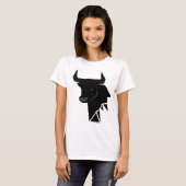 Stier Stier Zodiac Icon Cadeau T-shirt (Voorkant volledig)