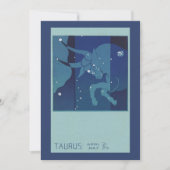Stier Stierbeeld Constellatie Vintage Zodiac Astro (Voorkant)