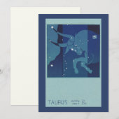 Stier Stierbeeld Constellatie Vintage Zodiac Astro (Voorkant / Achterkant)