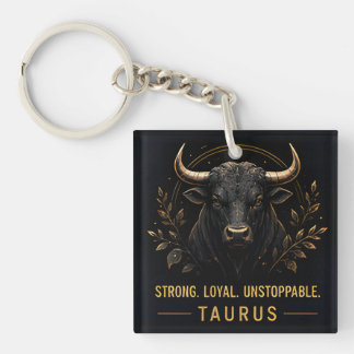 Stier Symbool Sterk Trouw Astrologie Cadeau Sleutelhanger