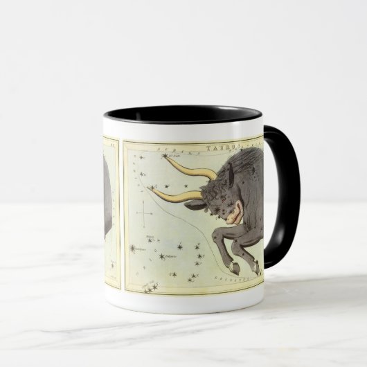 Stier Taurus, Antieke Constellatie Urania's Spiege Mok (Voorkant rechts)