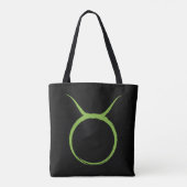 STIER Taurus Groen Astrologie Sterrenbeeld April M Tote Bag (Achterkant)