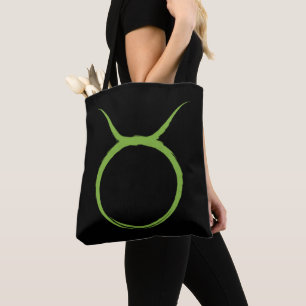 STIER Taurus Groen Astrologie Sterrenbeeld April M Tote Bag