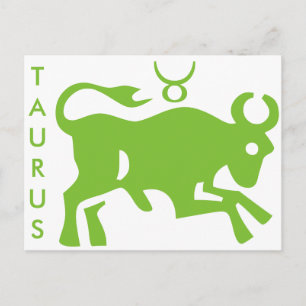 Stier Teken Astrologie Zodiac Symbool Briefkaart