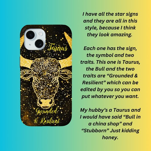Stier teken  iPhone 15 case