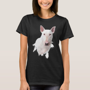 Stier Terriër Gescheurde Stof Voor Hond Hond Moede T-shirt