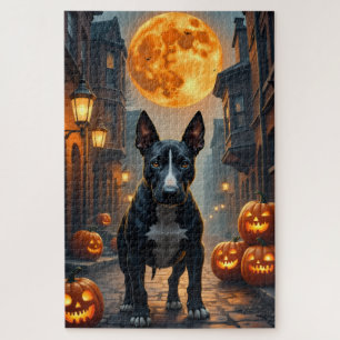 Stier Terriër Gotische Steeg Halloween Kunstwerk Legpuzzel