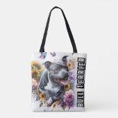 Stier Terriër Tote Bag (Achterkant)