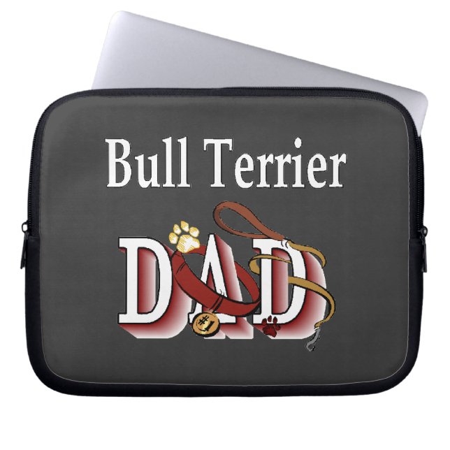 Stier Terriër Vader Laptop Sleeve (Voorkant)