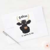 Stier - Tierkreiszeichen Aufkleber Vierkante Sticker (Envelop)