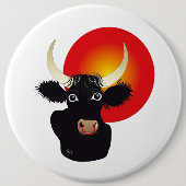 Stier Tierkreiszeichen Button (Voorkant)