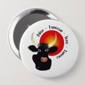 Stier Tierkreiszeichen Button (Voorkant /achterkant)