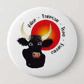 Stier Tierkreiszeichen Button (Voorkant)