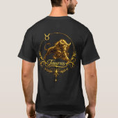 Stier Uniek Sterrenbeeld, sterrenbeeld T-shirt (Achterkant)