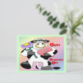 stier van valentijns feestdagenkaart (Staand voorkant)