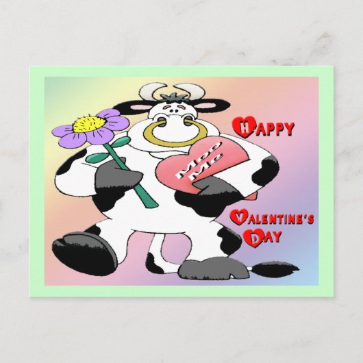 stier van valentijns feestdagenkaart (Voorkant)