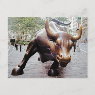 Stier van Wall Street Briefkaart