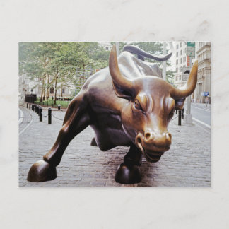 Stier van Wall Street Briefkaart