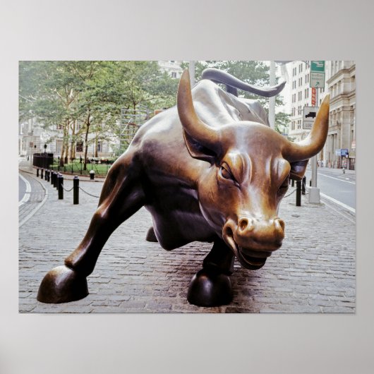 Stier van Wall Street Poster (Voorkant)