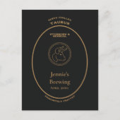 Stier Vasthoudend Sensueel Persoonlijk Apothekerse Briefkaart (Voorkant)