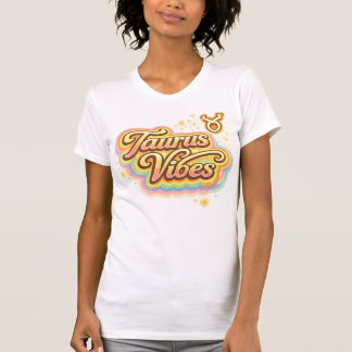 Stier Vibes Retro Zodiac T-Shirt | Astrologie Gebo