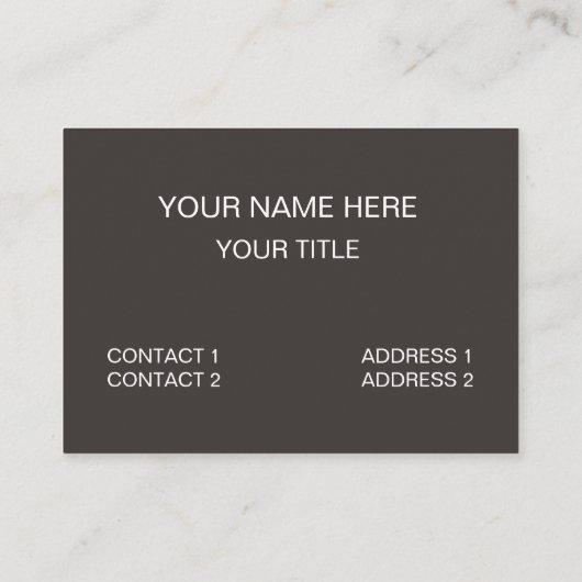 stier visitekaartje (Achterkant)