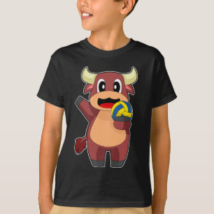 Stier Volleybal speler Volleybal T-shirt